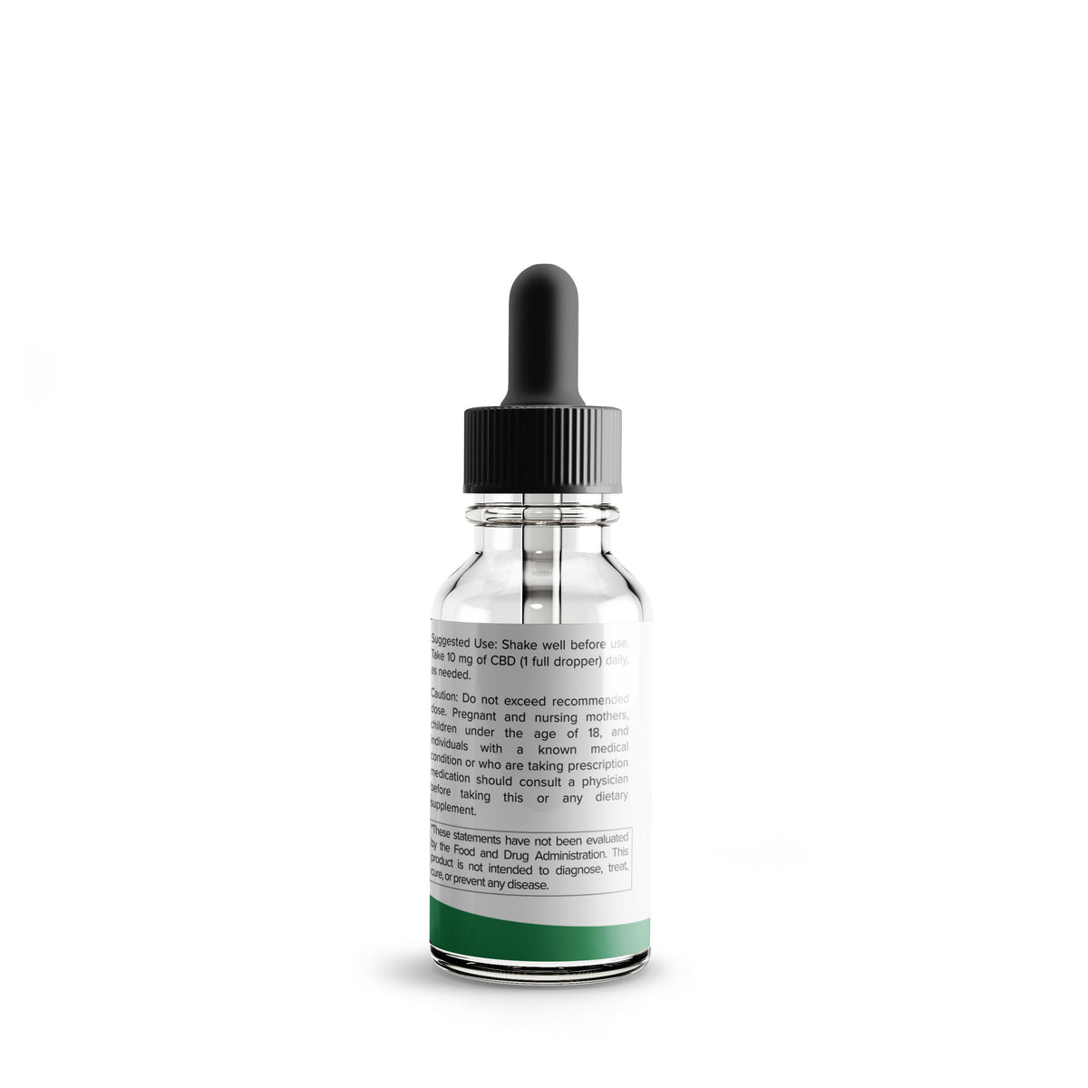 300 MG Isolate CBD Tincture peppermint flavored nutrition facts